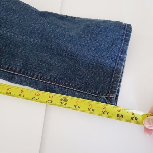 NYDJ Blue Classic Straight Leg Mid Rise Jeans - Picture 12 of 12